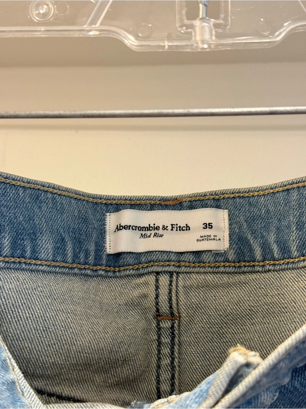 Classic Light Blue Denim Mini Skirt - Unbranded